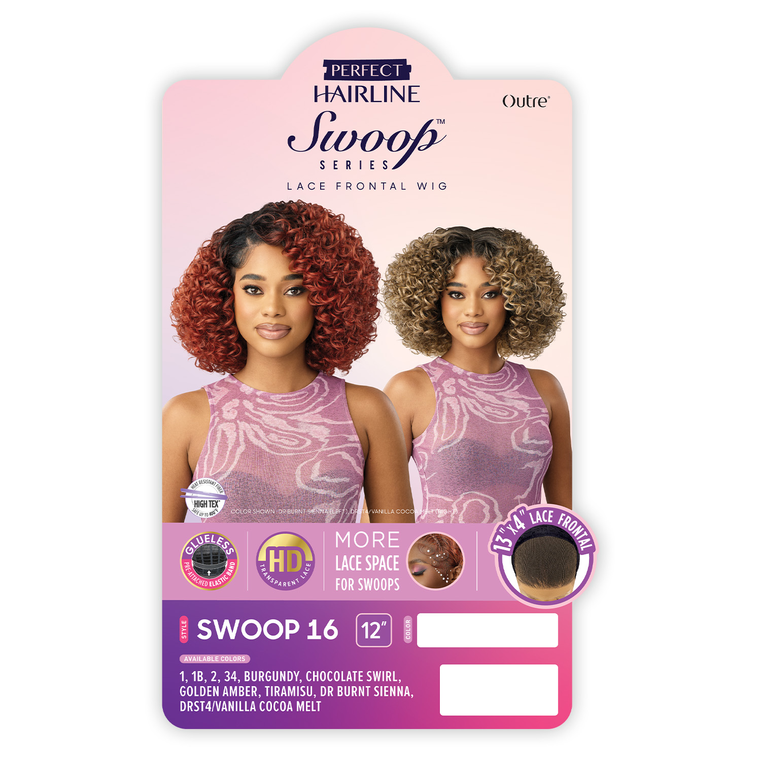 Outre HD Lace Frontal Wig Perfect Hairline Glueless Fully Hand-Tied 13X4 Swoop Series Swoop16