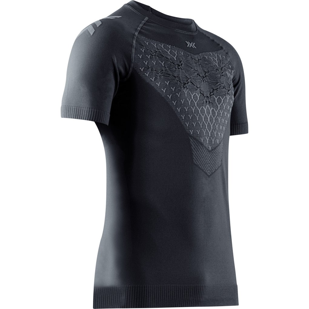 X-Bionic Twyce Run Short Sleeve Shirt Men - black/charcoal