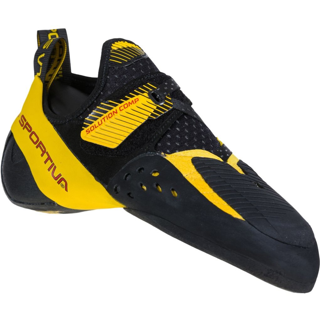 La Sportiva Solution Comp Climbing Shoes Men - Black/Yellow 20Z