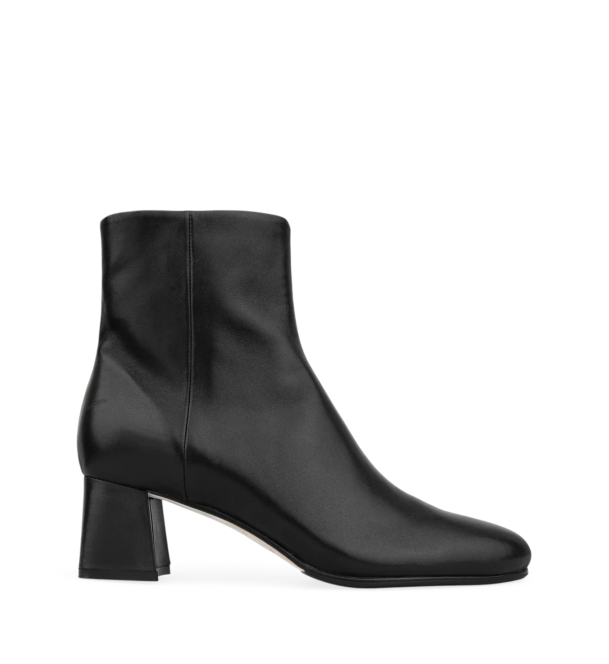 Tachuri Black Leather Ankle Boots