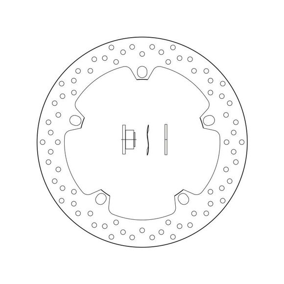 Disque de frein Rond Brembo flottantRef : 168B407D6