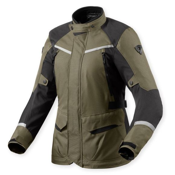Motorcycle jacket Rev it Voltiac 3 H2O Ladies - Green / GrayRef: Ri1432