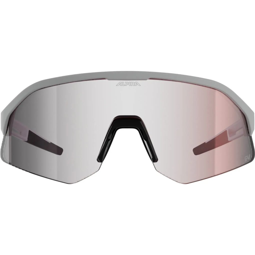 Alpina Sonic HR M QV Glasses - white matt/rainbow mirror