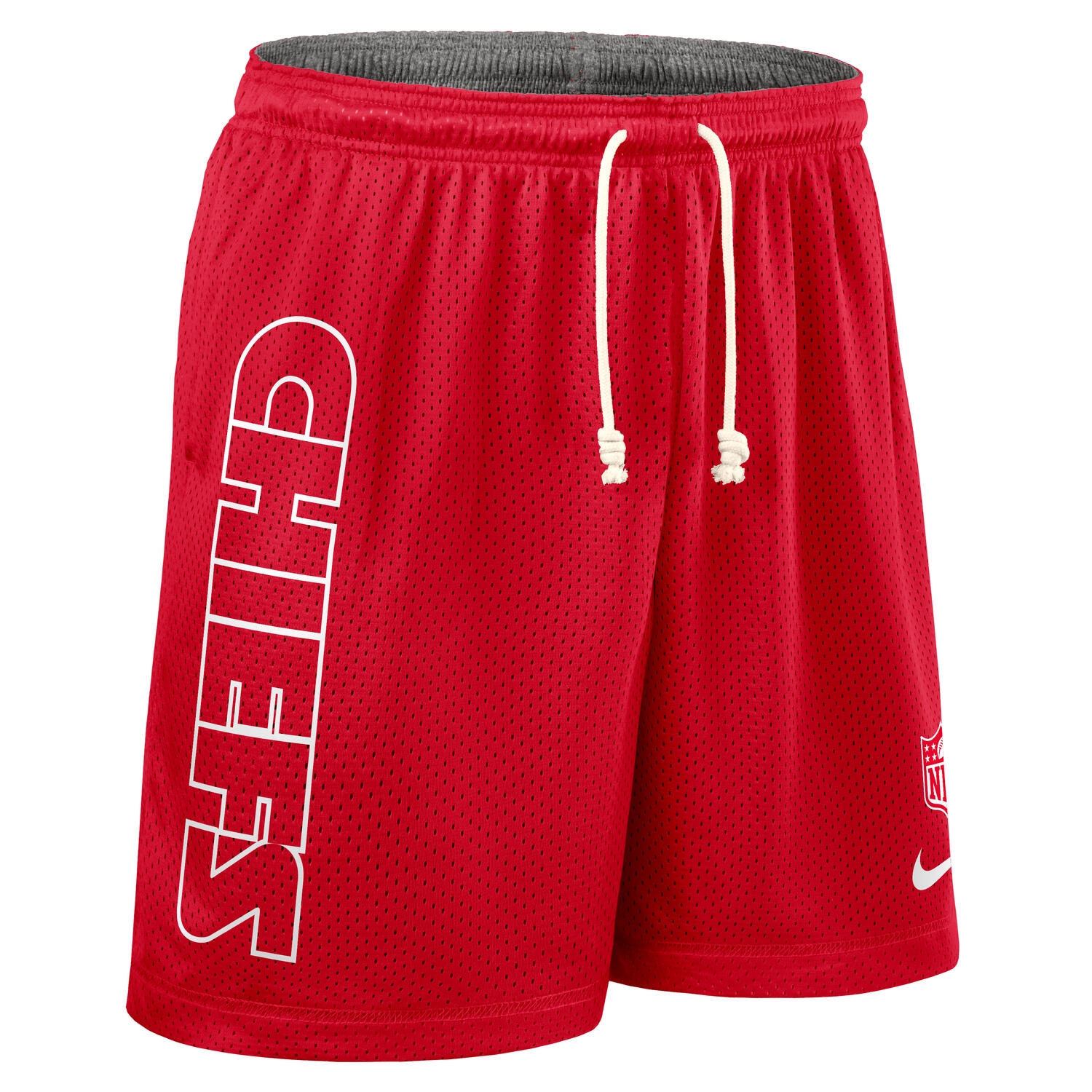 Kansas City Chiefs 2025 NFL Sideline Reversible Mesh Nike Dri-FIT Shorts Red