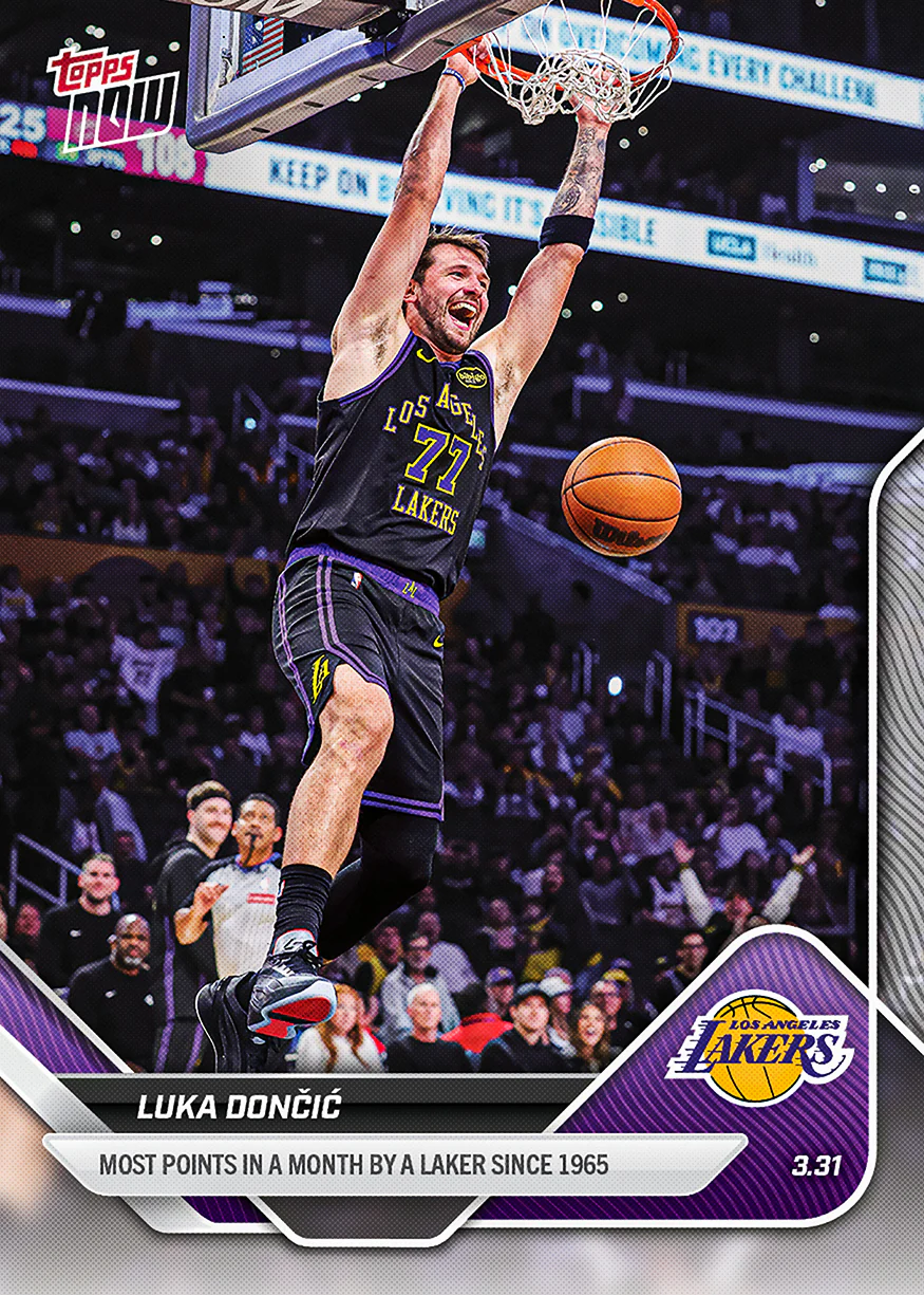 Luka Dončić - 2025-26 NBA Topps NOW® - Card 234 - PR: 3425