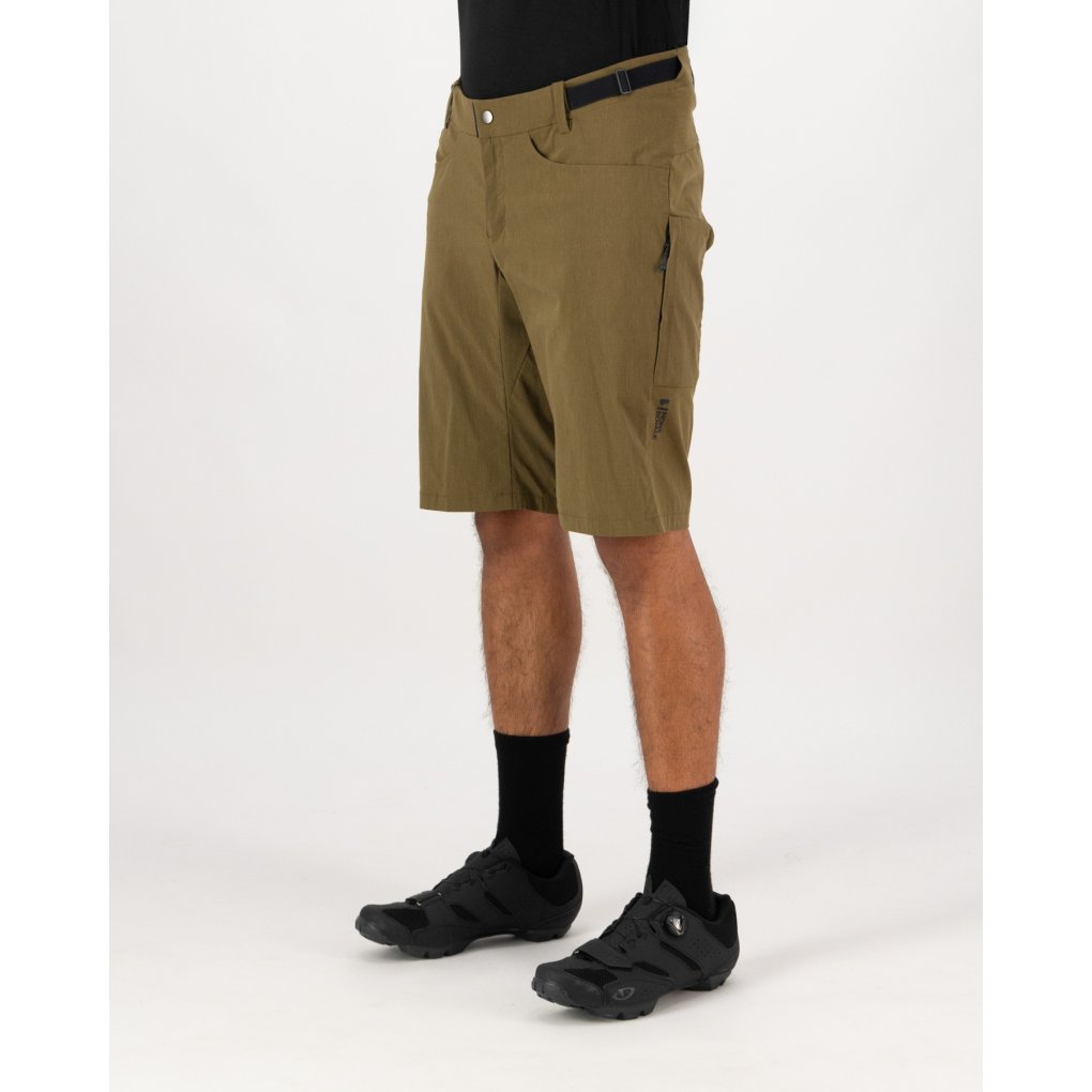 Mons Royale Diversion Merino Trail Shorts Men - dark olive