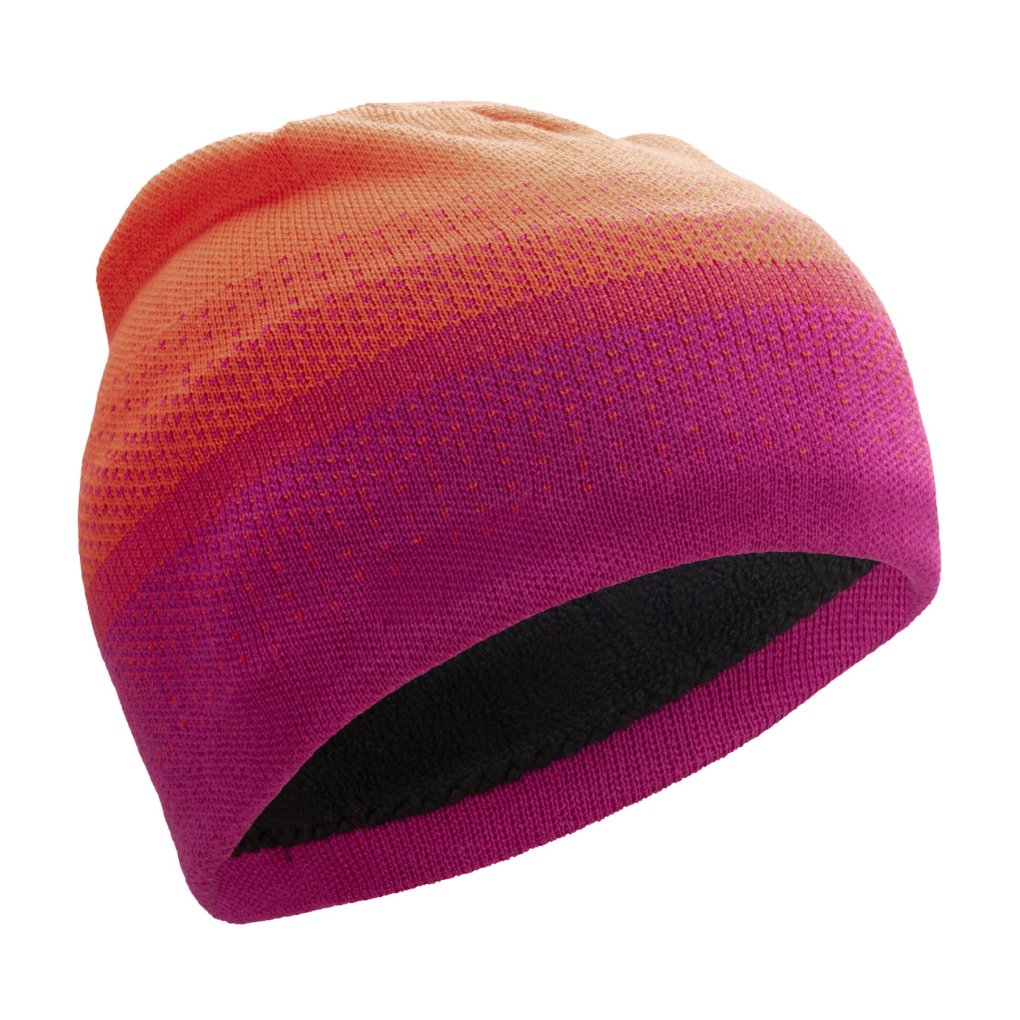 Trollkids Merino Cap Kids - Dark Pink/Coral Pink