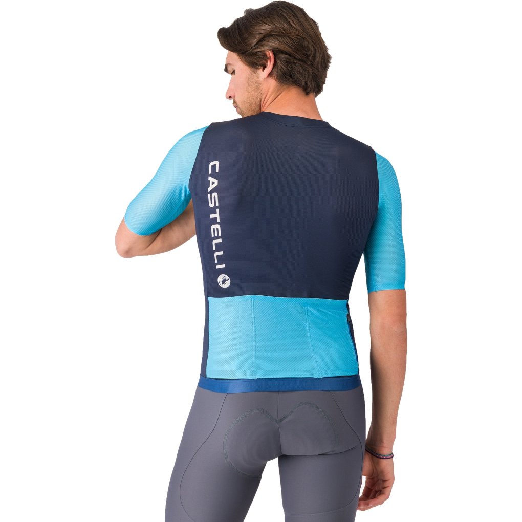 Castelli Corretto Jersey Men - belgian blue/blue fiamma-white 424
