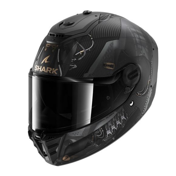 Shark SPARTAN RS CARBON XBOT Full-Face Helmet - Black / GreyRef: Sh1712-Cdac
