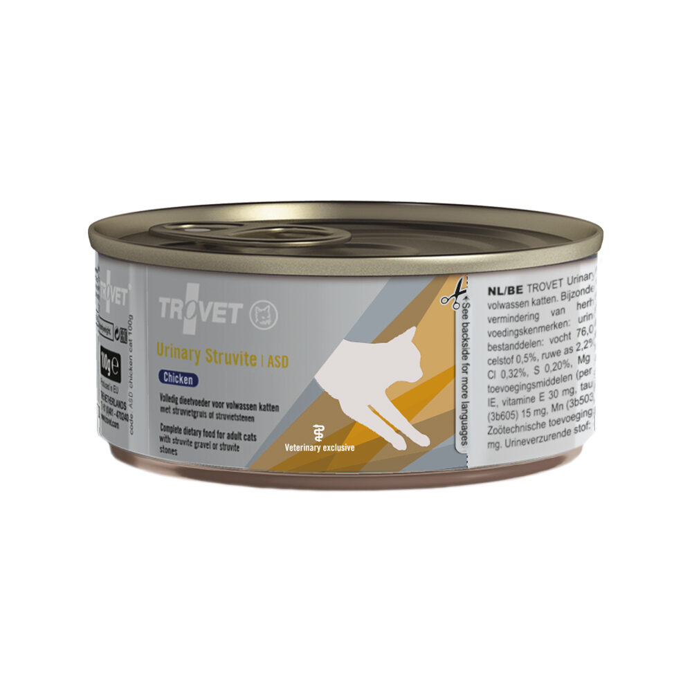 TROVET Urinary Struvite ASD (Chicken) Cat - 6 x 200 g Tins