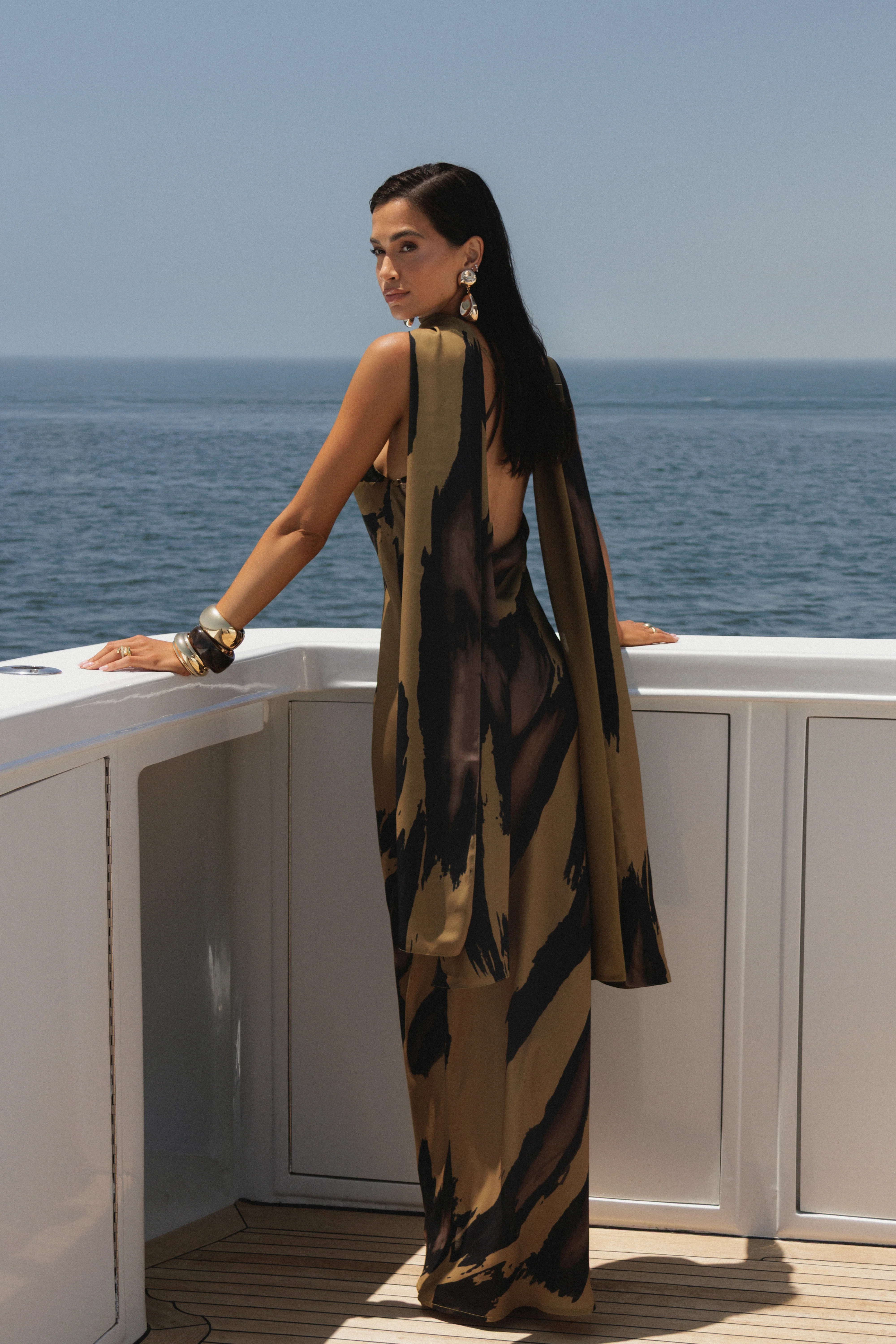 Gold Dusk Infinite Journey Maxi Dress