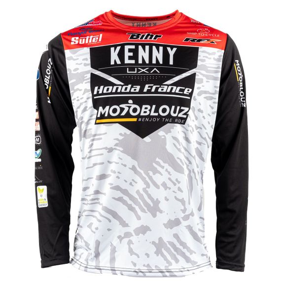 Kenny REPLICA HONDA MOTOBLOUZ SR LARS VAN BERKEL 2024 motocross cross - White / BlackRef: ke2173 / ke2173c613g12_070