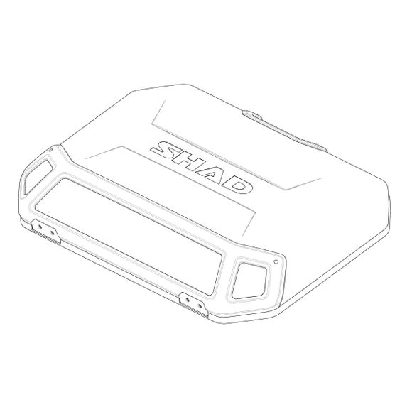 Top case cover Shad TERRA SIDE CASE Universal - GrayRef: Sd0347 / 203163R