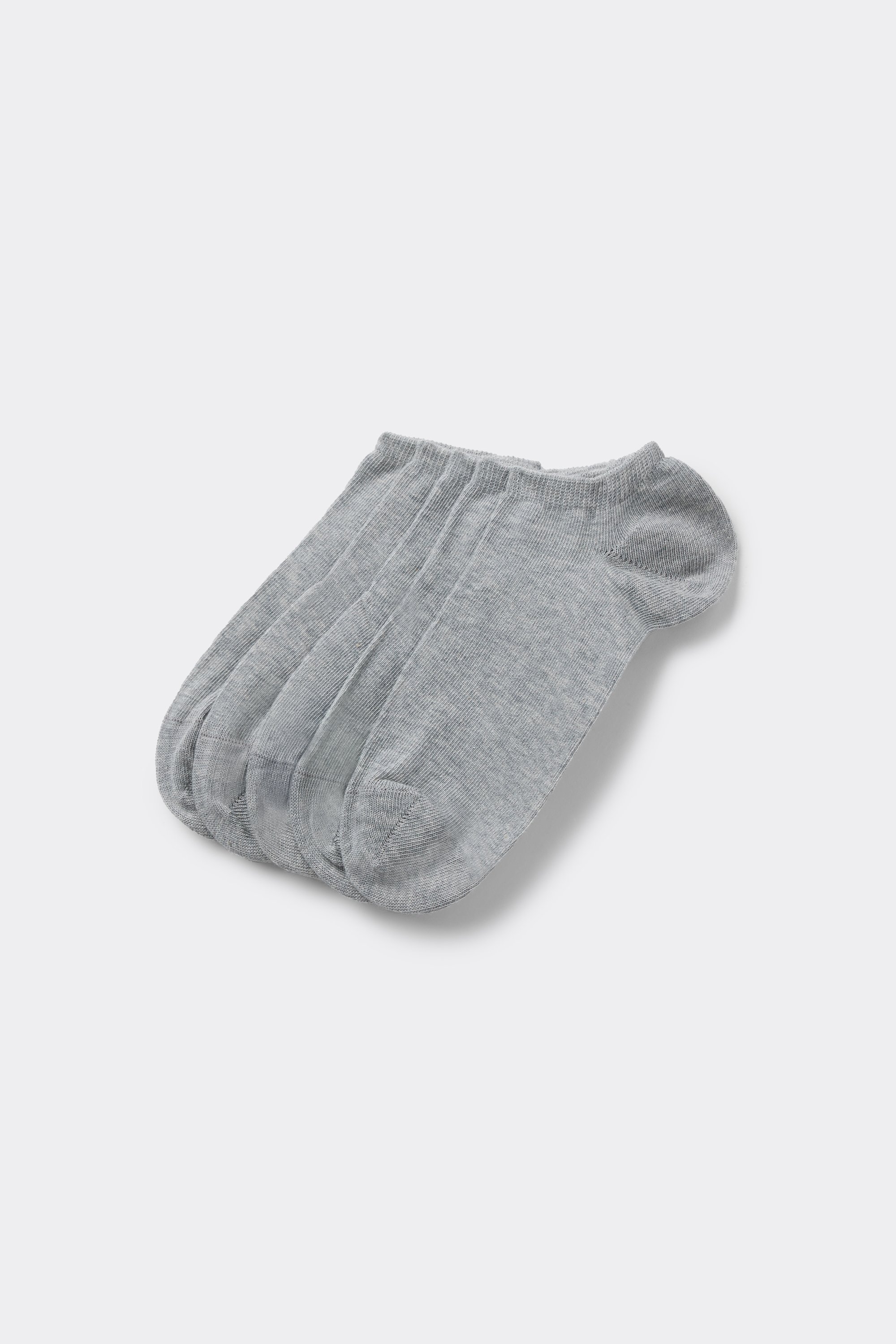 5 Pairs of Unisex Plain Colour Cotton Trainer Socks