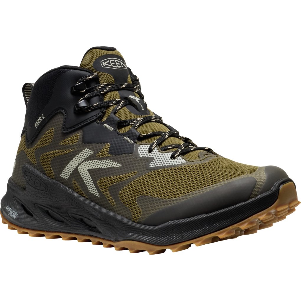 KEEN Zionic NXT Mid Waterproof Hiking Shoes Men - Dark Olive/Black