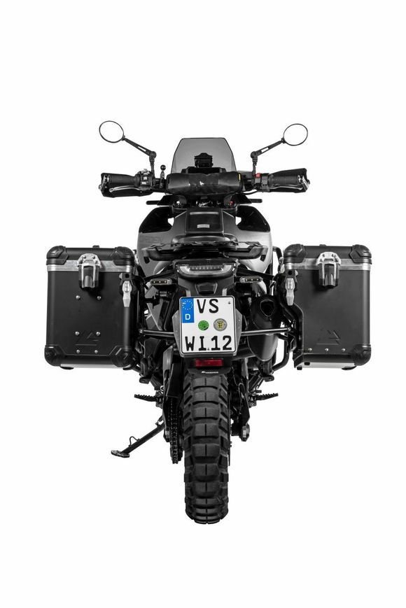 Touratech ZEGA Evo X suitcase With 38/38 offset - Gray support included - Gray anodizedRef: Trt01152A / 01-414-6816-0