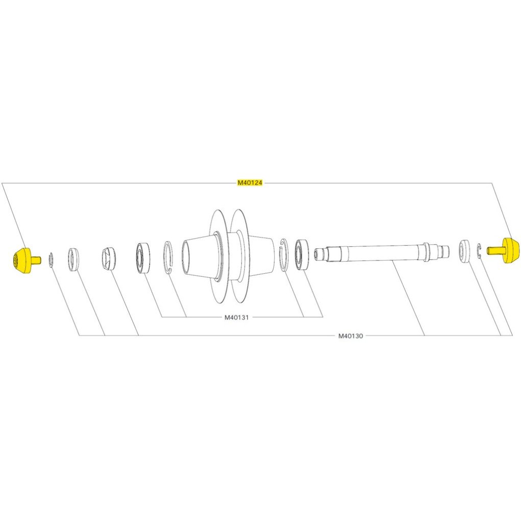 Mavic M6 Bolts CHC + Wrench for Track Wheel - M40124