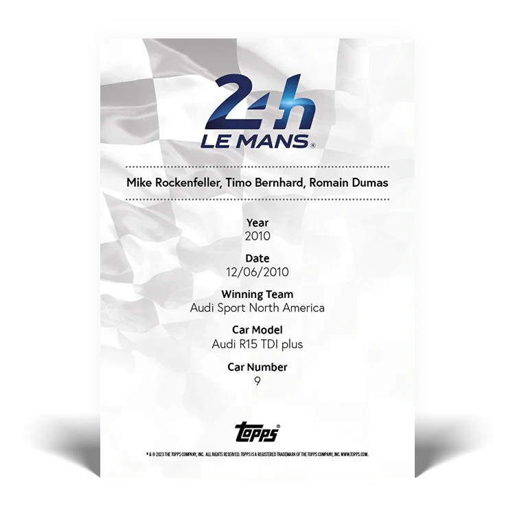 2023 Topps 24H of Le Mans Poster Art #65 - Topps UK