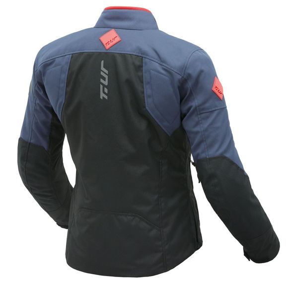 T.UR TASMANIA HYDROSCUD® LADY Motorcycle Jacket - Black / BlueRef: Tur0061