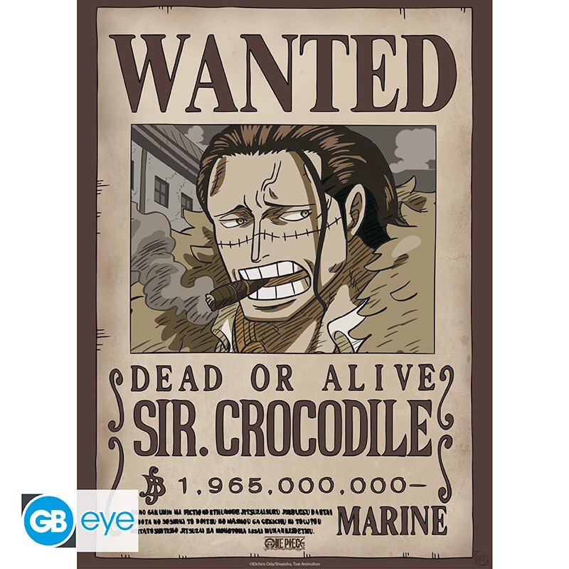 ONE PIECE Poster Wanted Crocodile Wano (52x38cm)