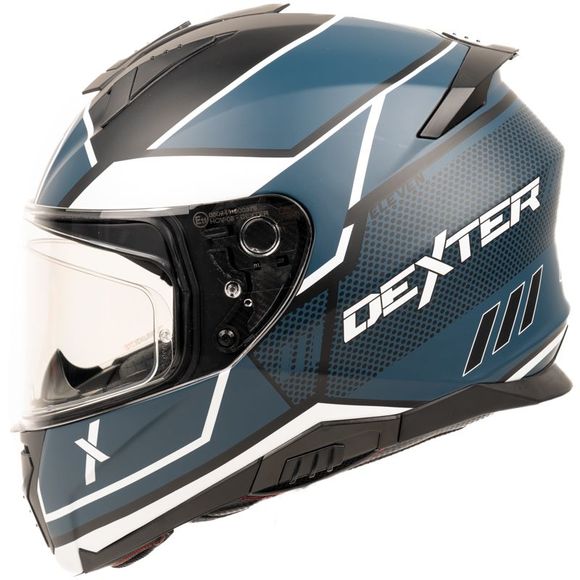 Casque intégral Dexter ELEVEN NAPIO - Noir / BleuRef : DX0625