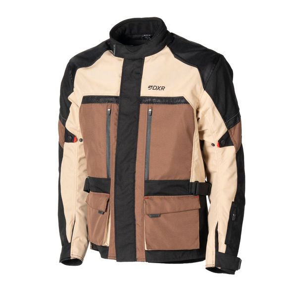 DXR ROADTRIP Motorcycle Jacket - Black / BeigeRef: DXR0298