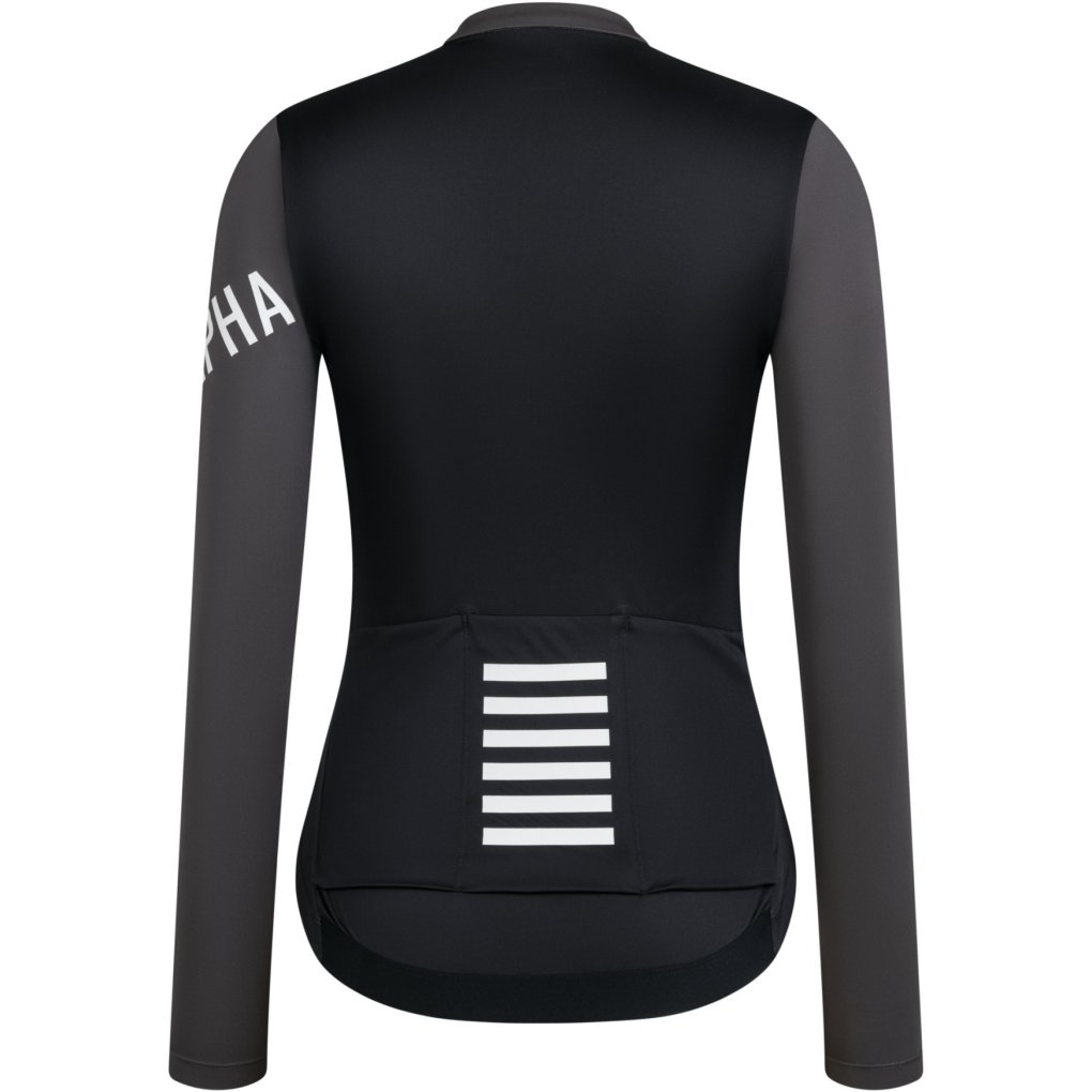 Rapha Pro Team Lightweight Long Sleeve Jersey Women - dark grey/black