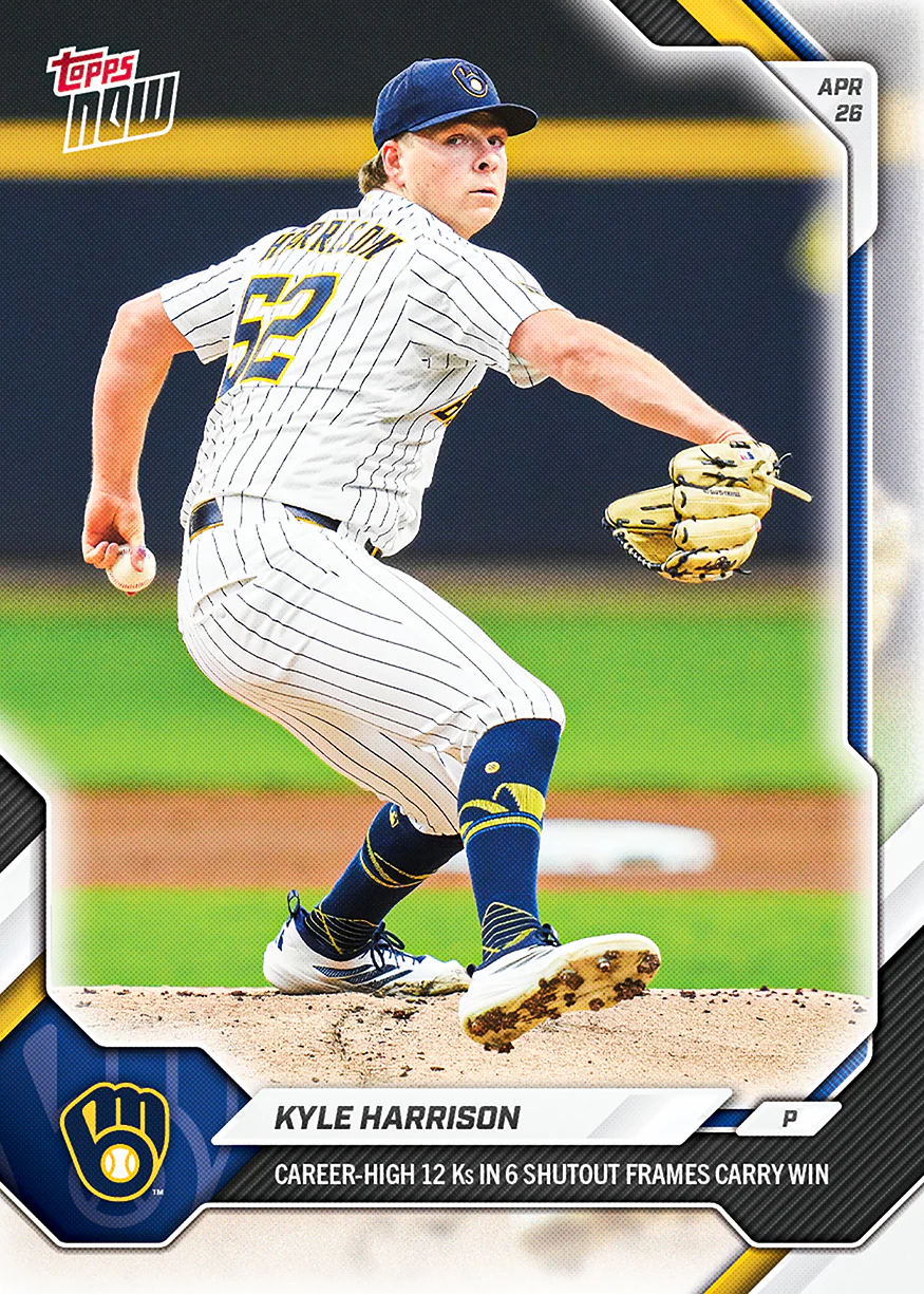 Kyle Harrison - 2026 MLB Topps NOW® - Card 128 - PR: 479