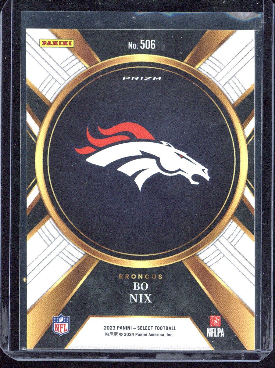 2023 Panini Select Football Bo Nix RC #506
