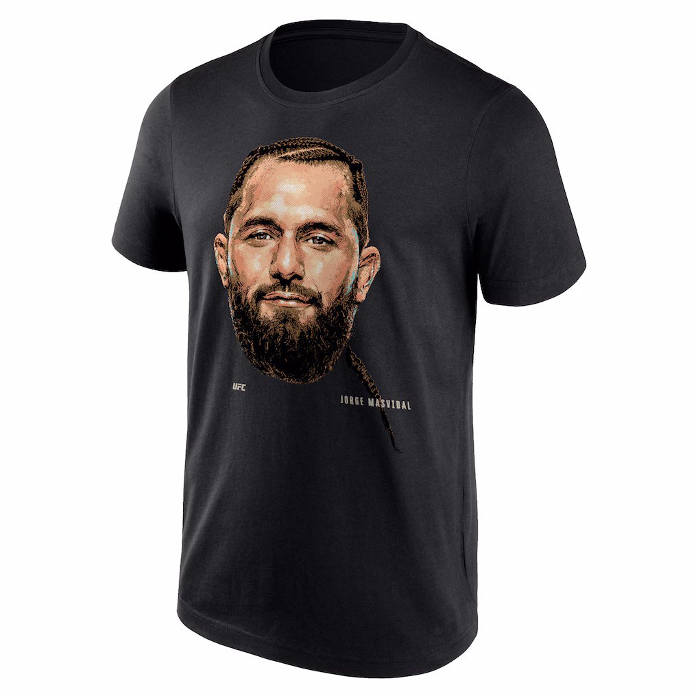 UFC Jorge Masvidal Portrait T-Shirt - Black - Mens