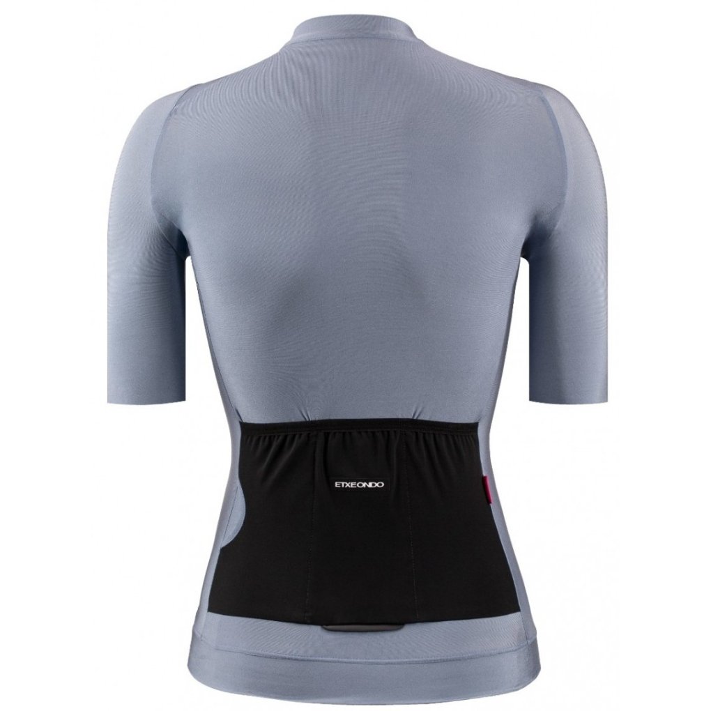 Etxeondo Alda Metálica Short Sleeve Jersey Women - Pearl Gray