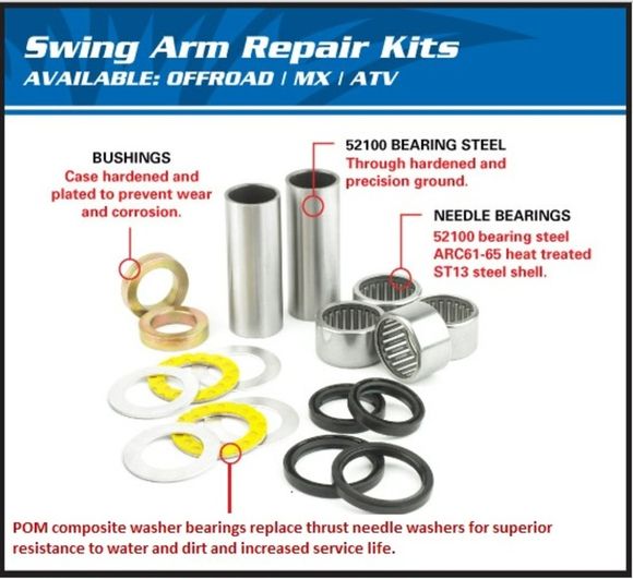 All Balls 1039613 swingarm bearing kitRef: All01571A / 1039613