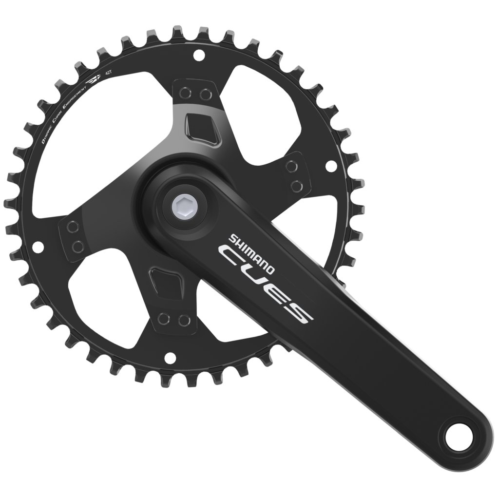 Shimano CUES FC-U4000-1 Crankset - Square Type | 9/10/11-speed - without Chain Guard