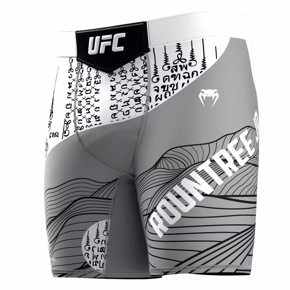 Men's UFC Unrivaled by VENUM Gray/White Khalil Rountree Jr. Vale Tudo Short