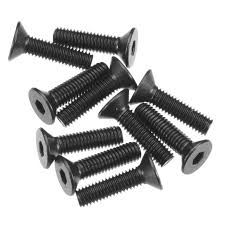 AXA146 Hex Socket Flat Head M3x12mm Black (10) Axial