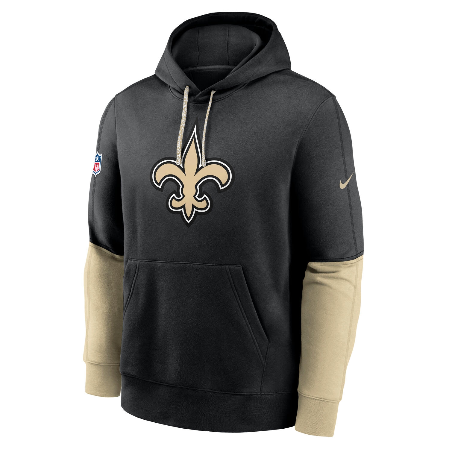 New Orleans Saints 2024 NFL Sideline Nike Club Hoodie Black
