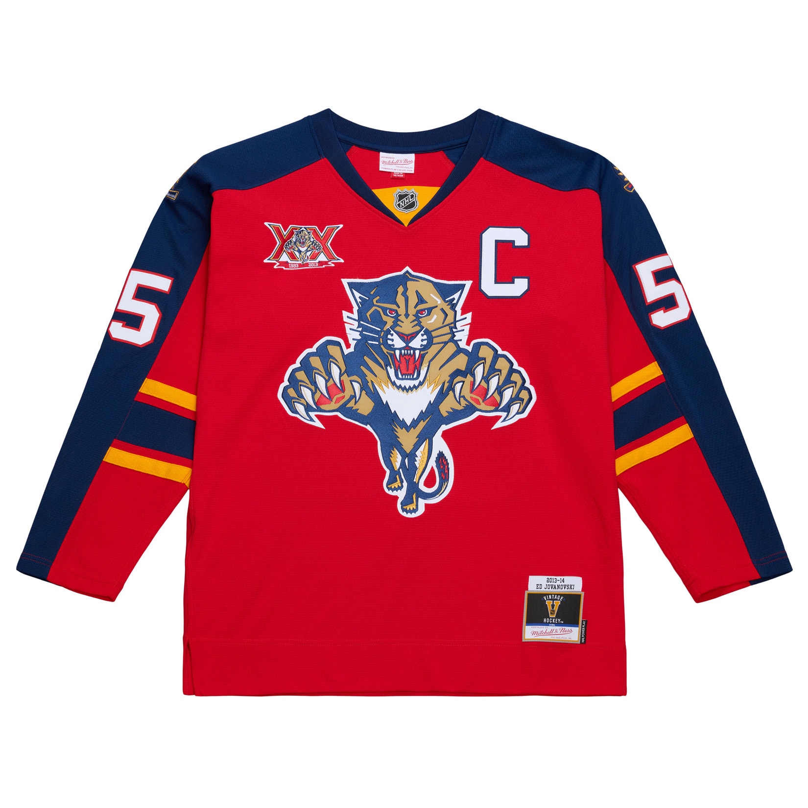 Ed Jovanovski #55 Florida Panthers 2013-14 Premium Power Play NHL Jersey Red