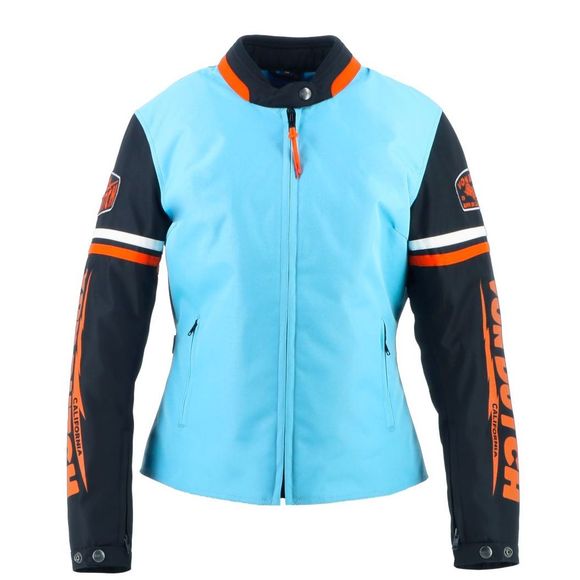 Helstons Von Dutch California Girl Motorcycle Jacket - Blue/BlackRef: HS1378
