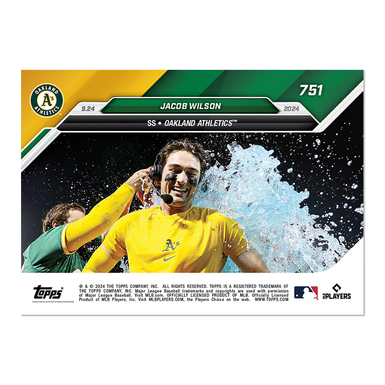 Jacob Wilson - 2024 MLB TOPPS NOW® Card 751