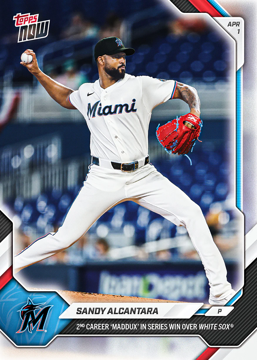 Sandy Alcantara - 2026 MLB Topps NOW® - Card 38 - PR: 376