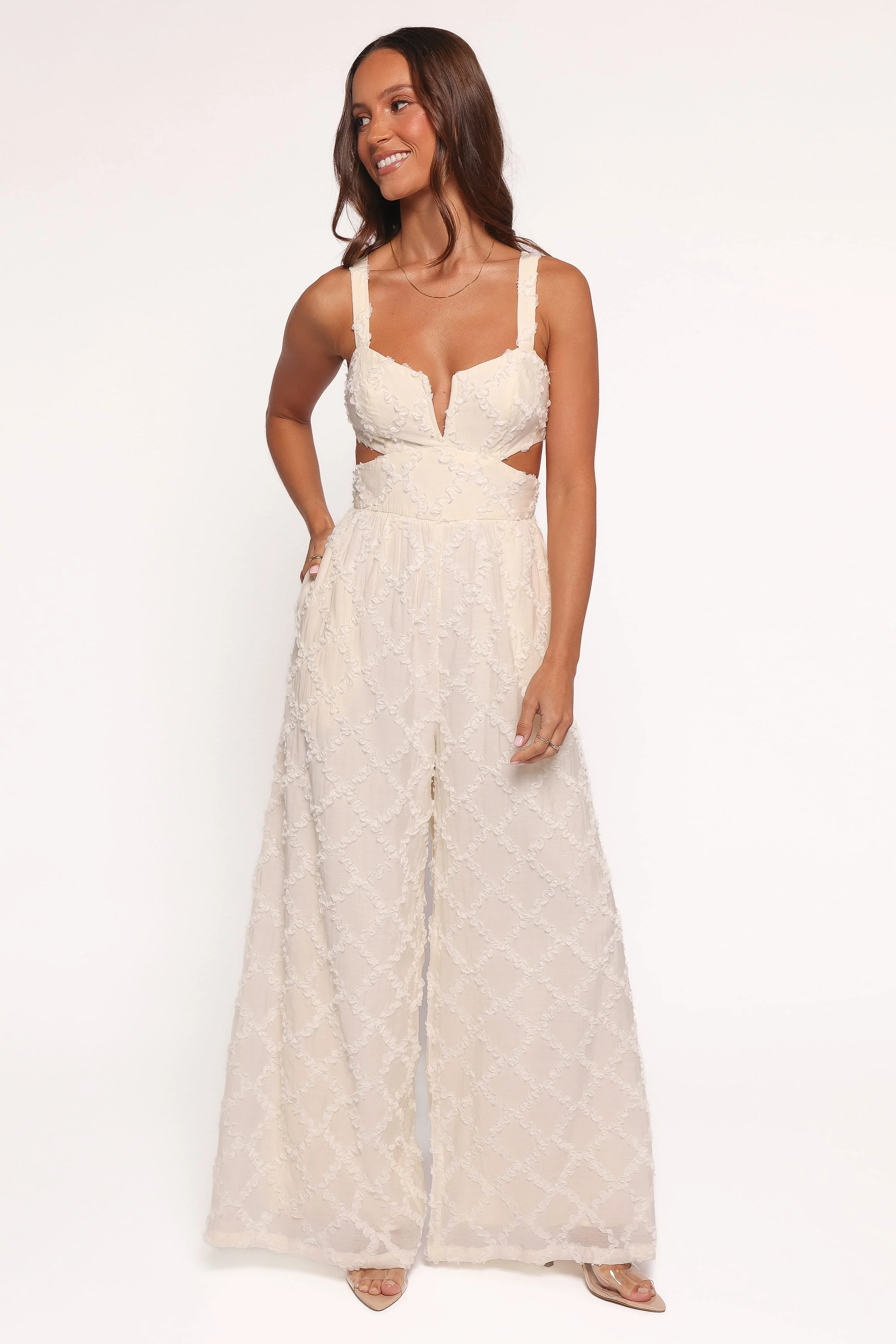Avella Cutout Jumpsuit - White