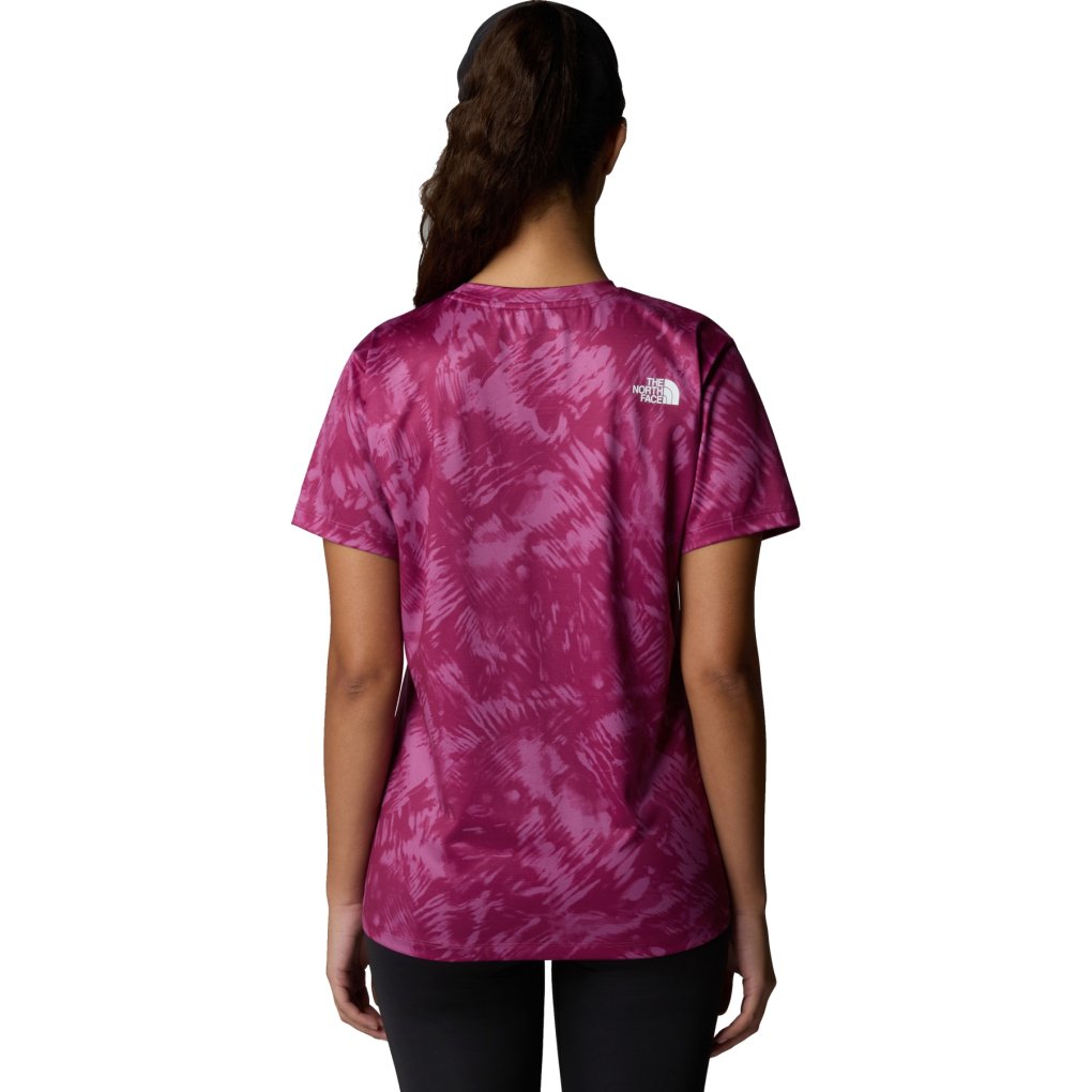 The North Face Flex T-Shirt Women 8BQG - Cyber Berry Waterfall Print