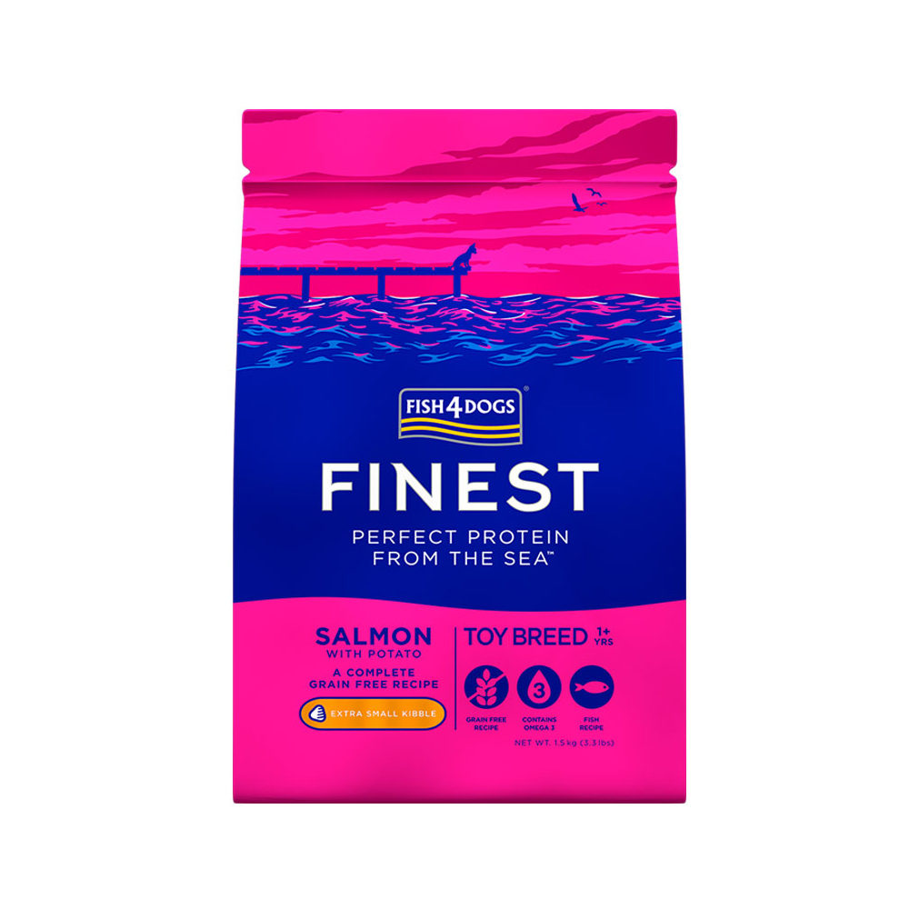 Fish4Dogs Finest Toy Breed Complete - Salmon Extra Small Kibble - 1,5 kg