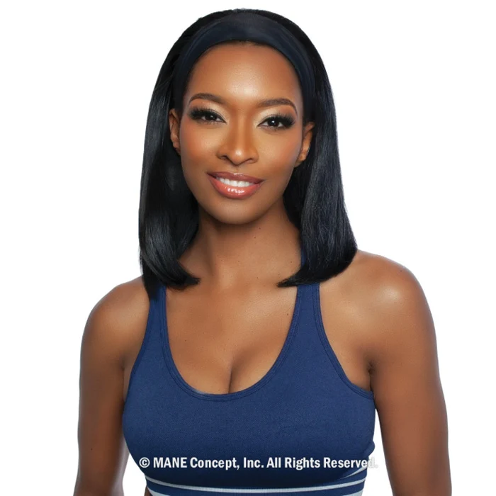 Mane Concept Trill Glueless 100% Unprocessed Virgin Remy Hair Headband Wig - TRHB201/202 STRAIGHT 14/18