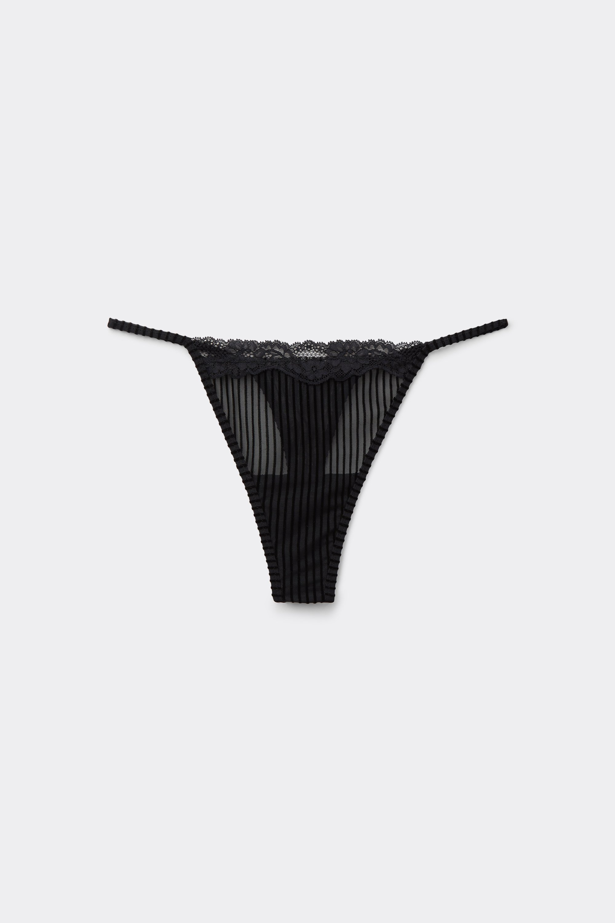 Glam Rib Tanga Panel G-String