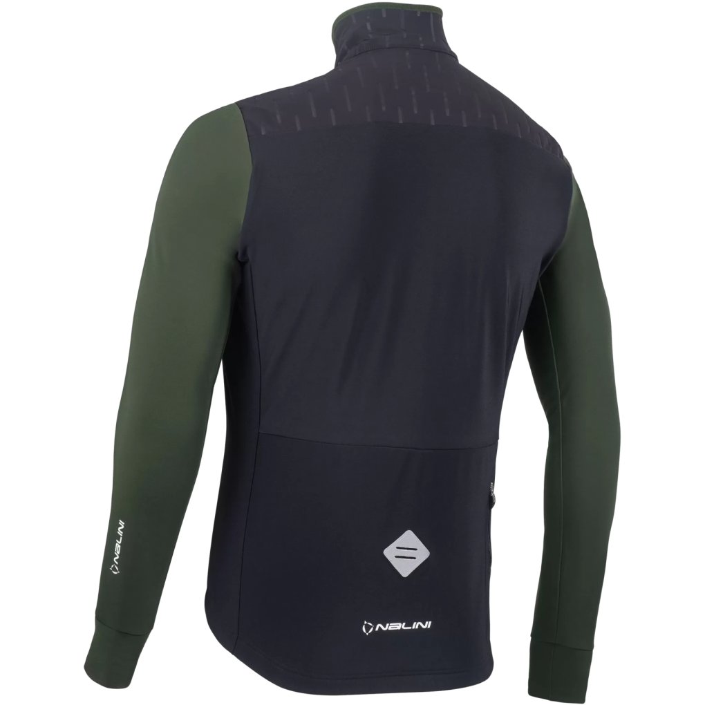 Nalini HP Embossed Jacket Men - black/forest green 4450
