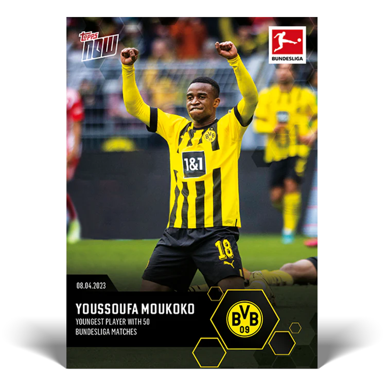 Topps UK - Youngest player with 50 Bundesliga matches - Bundesliga TOPPS NOW® Card #175