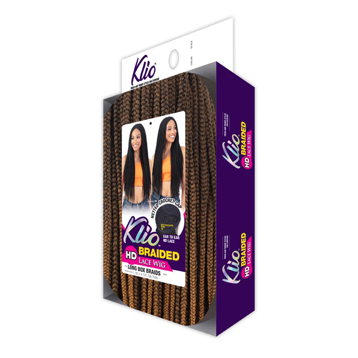ModelModel HD Braided Lace Front Wig Klio Long Box Braids