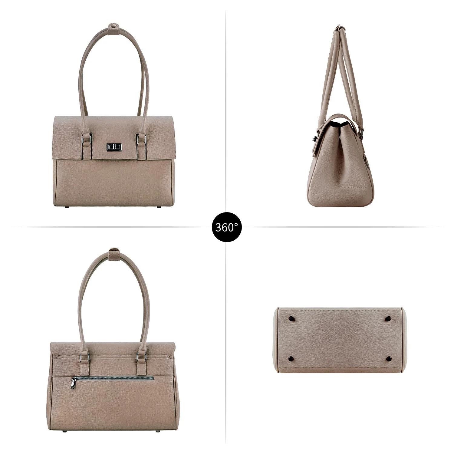 Business & Laptop Handbag Jolene Small Beige