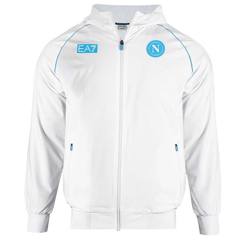 SSC Napoli Polystretch Hooded Sweatshirt White 2025/2026